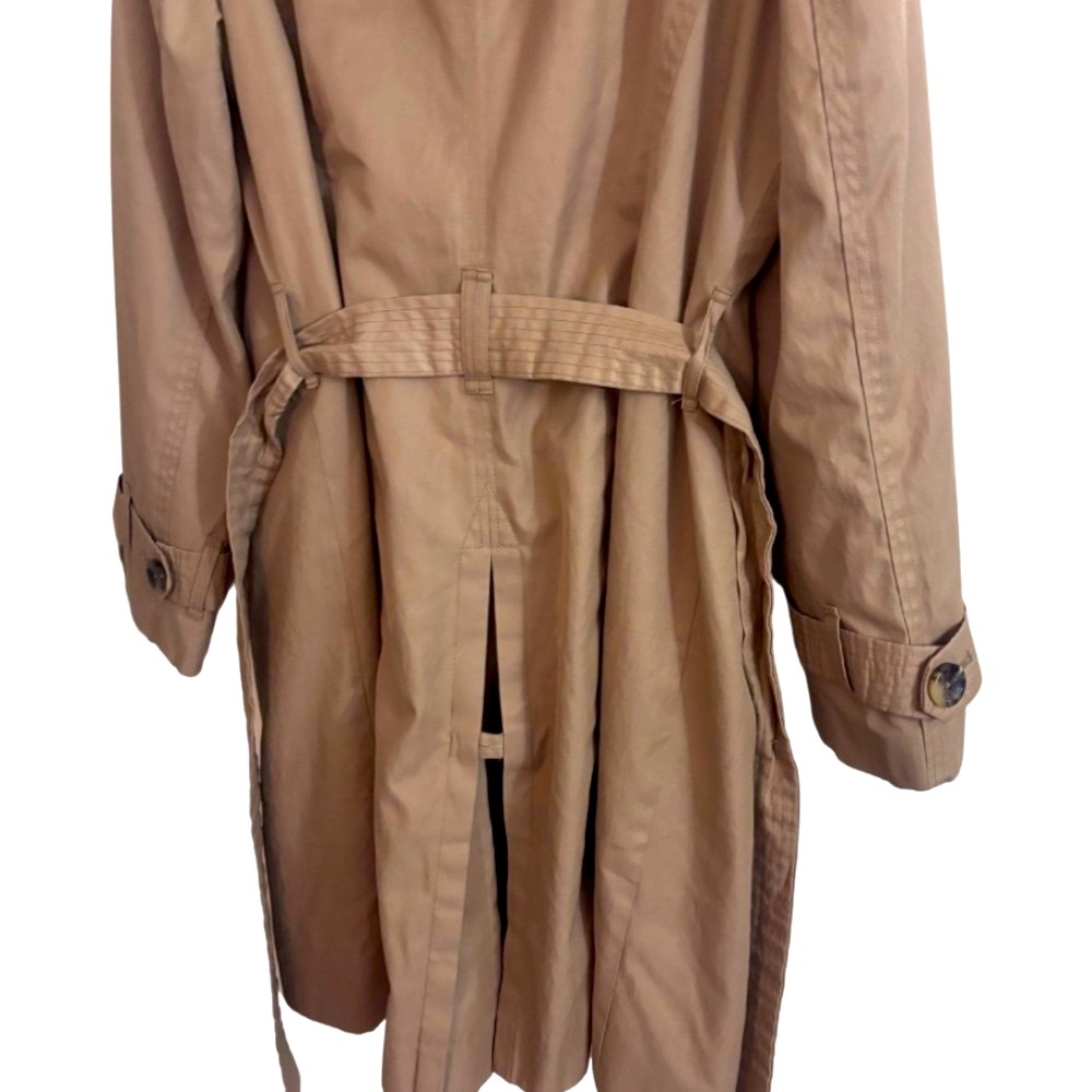 London Fog Tan Double-Breasted Trench Coat - Picture 7 of 13